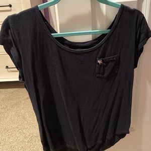 Abercrombie and Fitch navy short sleeve